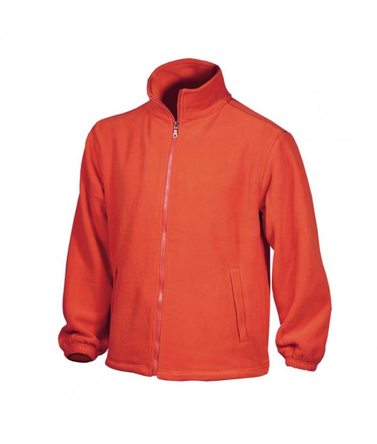 Fleece cardigan with zipper
