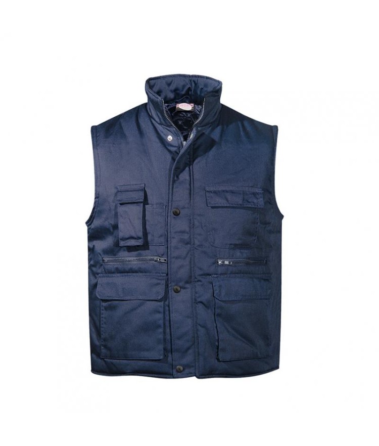 Fabric vest with lining